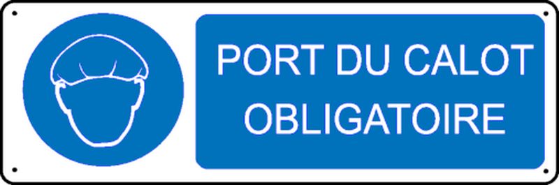 Panneau Port du Calot obligatoire